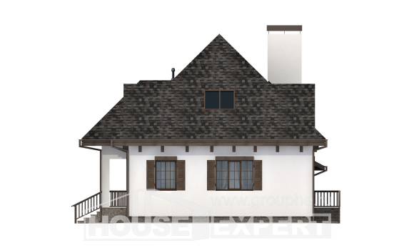 110-002-Л Проект двухэтажного дома мансардный этаж и гаражом, современный домик из арболита Рубцовск, House Expert