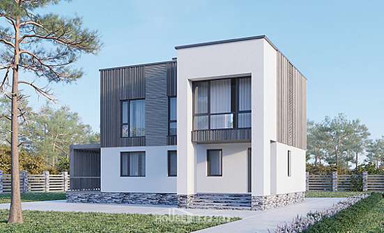 150-017-П Проект двухэтажного дома, небольшой домик из газосиликатных блоков Рубцовск | Проекты домов от House Expert
