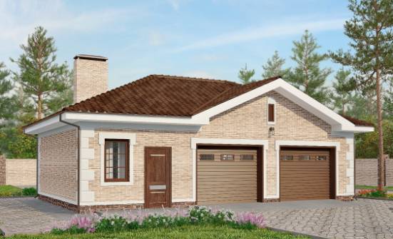 070-005-П Проект гаража из кирпича Белокуриха | Проекты домов от House Expert