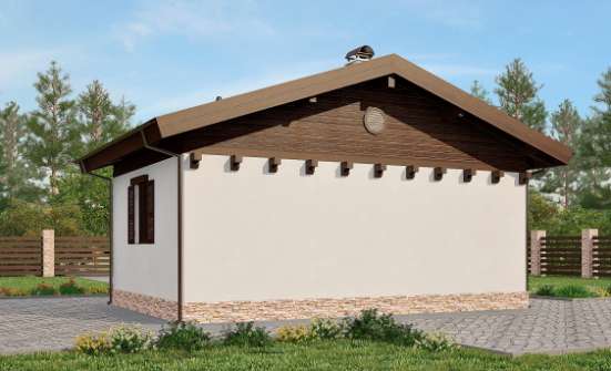 040-003-П Проект бани из бризолита Заринск | Проекты одноэтажных домов от House Expert